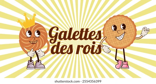 illustration-galette-des-rois-groovy-260nw-2554356399